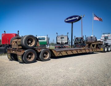 1987 TRANSPORT 48' RGN LOWBOY TRAILER 013056