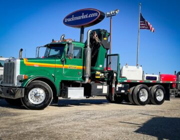 2006 PETERBILT 378 KNUCKLE BOOM FLATBED TRUCK 646577
