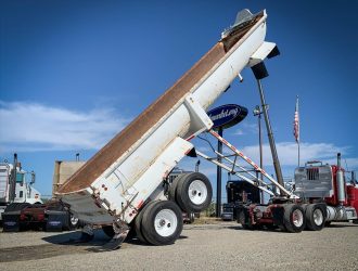 1985 FRUEHAUF END DUMP TRAILER 018303