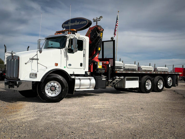 2016 KENWORTH T800 FLATBED CRANE TRUCK photo 1